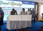 Rektor dan Bupati Gowa Teken Prasasti Peresmian RS PKU Muhammadiyah Unismuh
