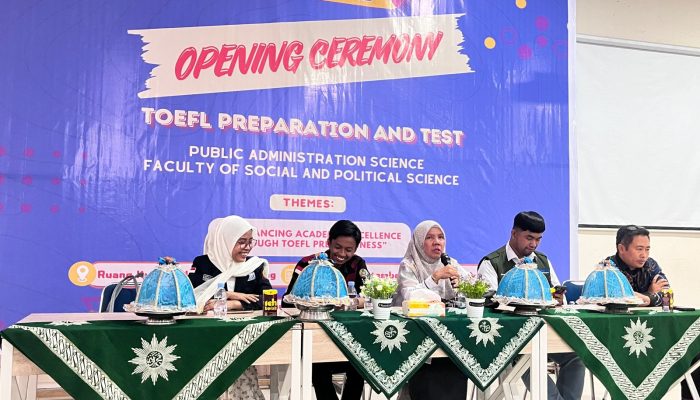 Ratusan Mahasiswa Ilmu Administrasi Negara Unismuh Ikuti TOEFL Preparation and Test