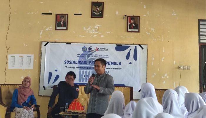 KKP FISIP Unismuh dan Bawaslu Gowa Ajak Pemilih Pemula Pahami Hak dan Tanggung Jawab