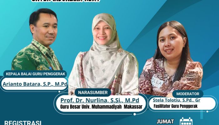 Guru Besar Unismuh Bahas Kesejahteraan Murid dalam Webinar Nasional BGP Sulawesi Utara