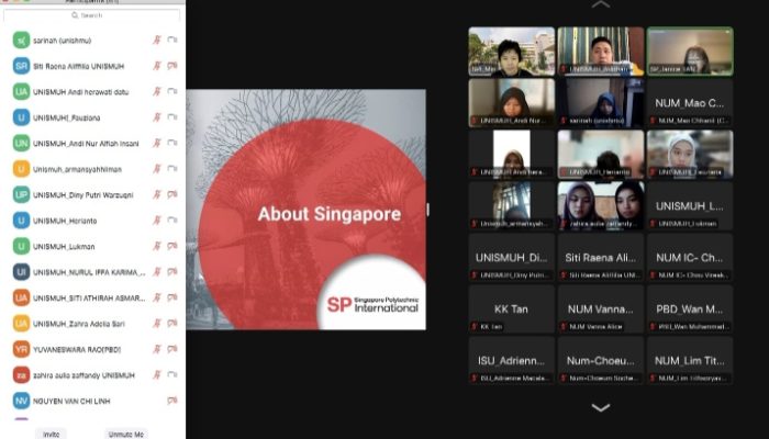 Mengembangkan Generasi ASEAN, 40 Mahasiswa Unismuh Ikuti Pertukaran Virtual di Singapore Polytechnic
