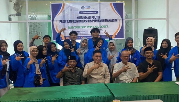 Ketua Cabang PPP Gowa Nursyam Amin Bawakan Kuliah Umum Dihadapan Mahasiswa Komunikasi Unismuh Makassar