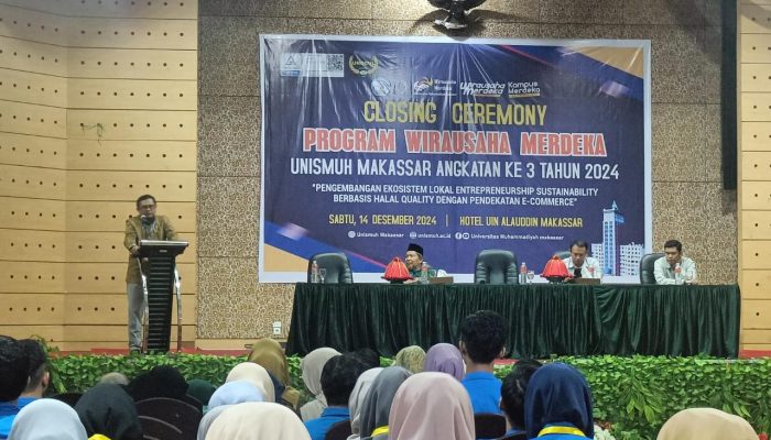 Program Wirausaha Merdeka Unismuh Makassar Angkatan III Resmi Ditutup, Begini Harapan Pimpinan Kampus