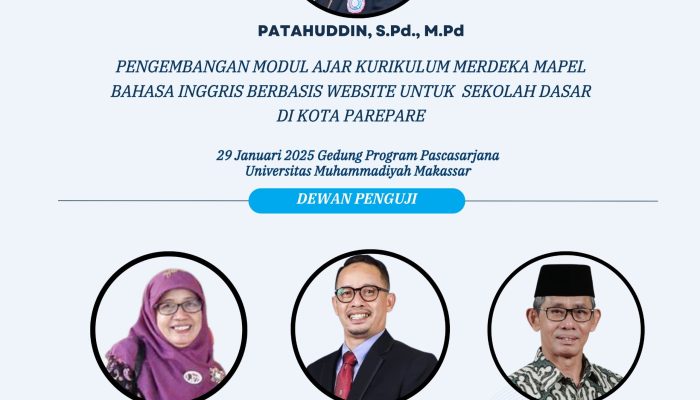 Prodi S3 Pendidikan PPs Unismuh Gelar Ujian Tutup Perdana, Hadirkan Wakil Menteri Diktisaintek sebagai Penguji Eksternal