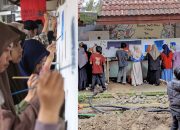 Mahasiswa Seni Rupa Unismuh Makassar Akhiri 2024 dengan Kegiatan Melukis Bersama