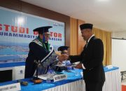 Ujian Doktor di Unismuh, Eks Ketua KPU Sulbar Kupas Pemilu Bermartabat