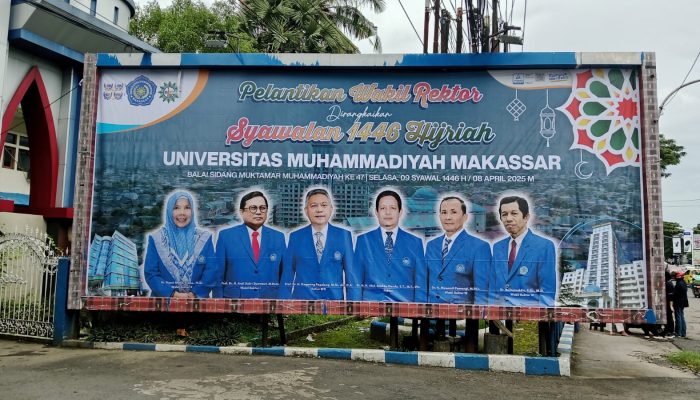 Unismuh Makassar Lantik Empat Wakil Rektor Baru, Teguhkan Langkah Menuju Kampus Bereputasi Internasional