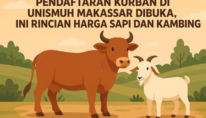 Unismuh Buka Pendaftaran Hewan Kurban Idul Adha 2025, Kontribusi Rp2,2 Juta Per Orang