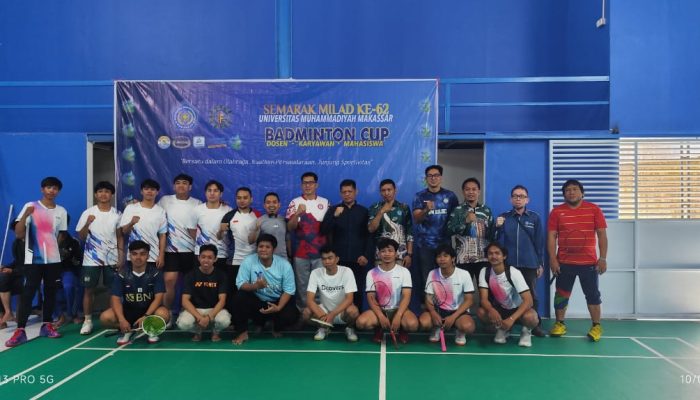 Unismuh Makassar Selenggarakan Turnamen Bulu Tangkis, Diikuti 82 Tim dari Lingkungan Kampus