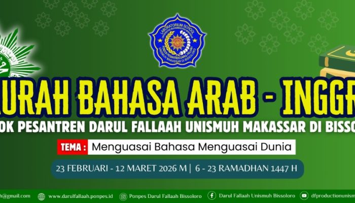 Ponpes Darul Fallaah Unismuh Makassar Gelar Daurah Bahasa Arab dan Inggris