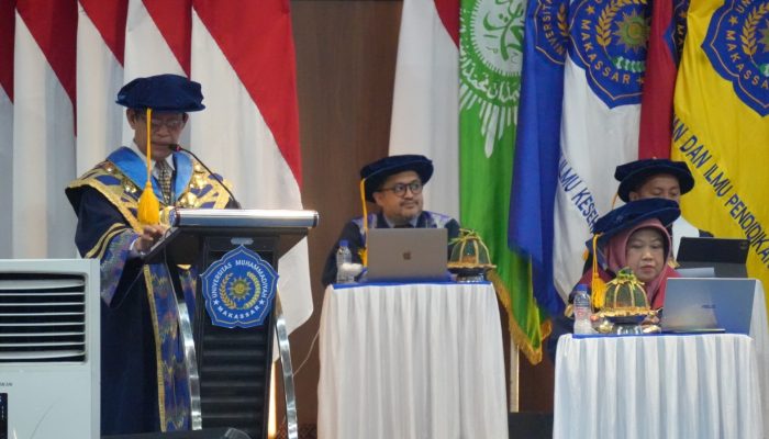 Rektor Unismuh Makassar Paparkan Reputasi Global Kampus di Depan 692 Wisudawan