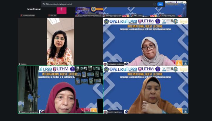 Kolaborasi Internasional, Unismuh–UTHM Kupas Dampak AI terhadap Pendidikan Bahasa