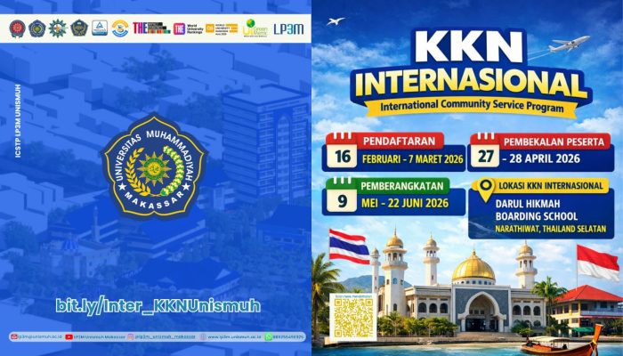 Unismuh Makassar Ajak Mahasiswa Ikuti KKN Internasional Batch 2, Siap Go Internasional?