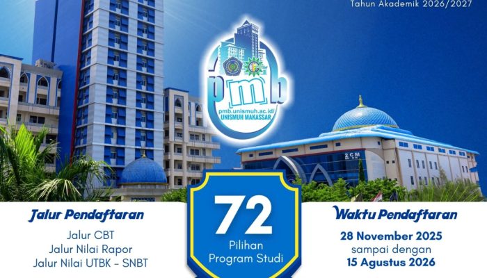 10 Keunggulan Unismuh Makassar, Kampus Unggul dari Indonesia Timur