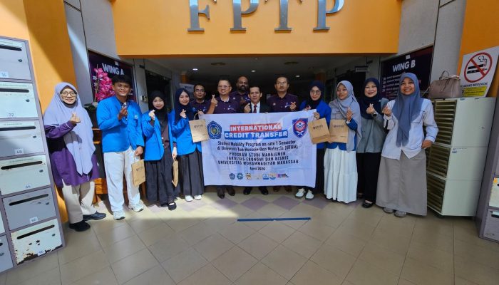 Langkah Internasional FEB Unismuh, Mahasiswa Manajemen Mulai Studi di UTHM Malaysia