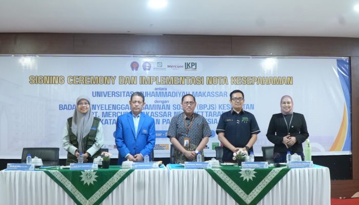 Unismuh Makassar Implementasikan Kolaborasi Nyata Lewat MoU dengan BPJS Kesehatan dan Dunia Usaha