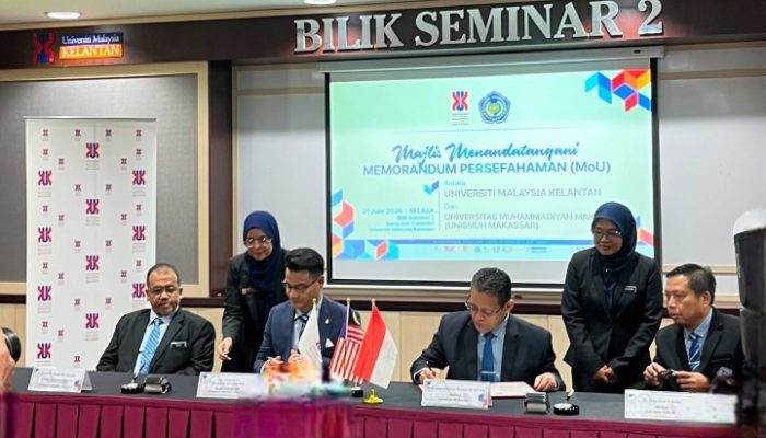 Unismuh Makassar dan Universiti Malaysia Kelantan Teken MoU, Perkuat Tiga Bidang Kolaborasi