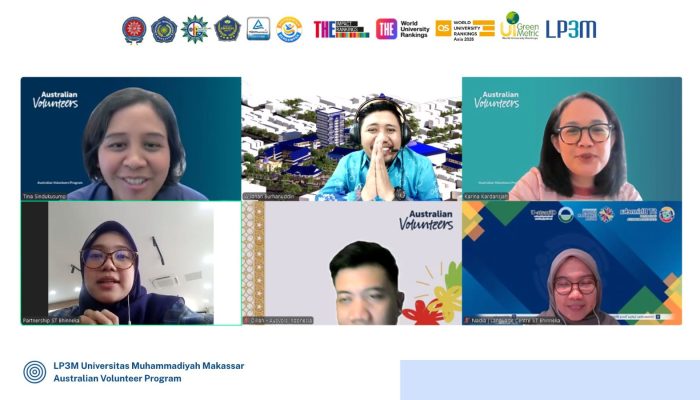 Perkuat Jejaring Internasional, Unismuh Makassar Kembali Bangun Komunikasi dengan Australian Volunteers Program