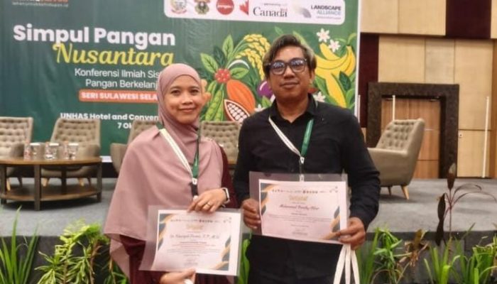 Dosen Unismuh Makassar Khaeriyah Darwis dan Randhy Akbar Raih Penghargaan di Konferensi Pangan Berkelanjutan