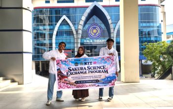 Tiga Mahasiswa Teknik Unismuh Terpilih Ikuti Sakura Science Program di Jepang