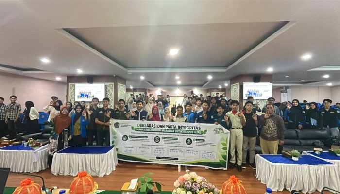 Organisasi Mahasiswa Unismuh Perkuat Komitmen Pengelolaan Sampah Berkelanjutan